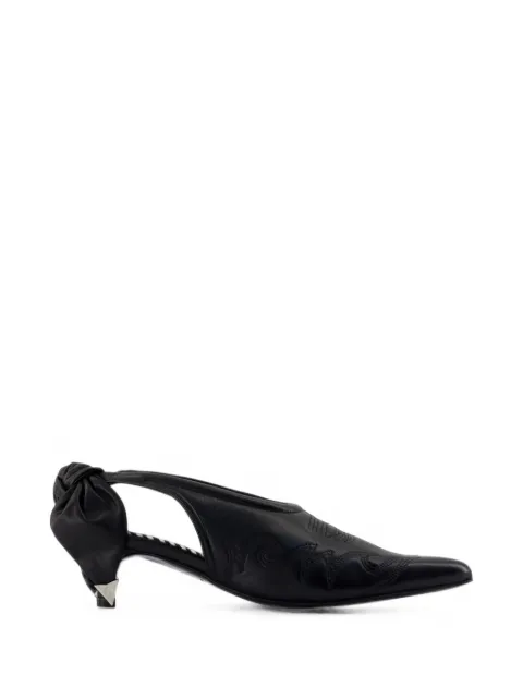 Toga Pulla zapatillas de tacón con nudo y bordado western