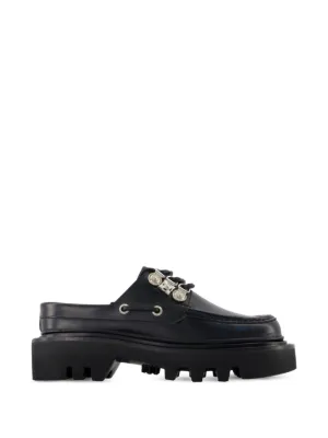 Toga Pulla eyelet-metal Mules | Black | FARFETCH