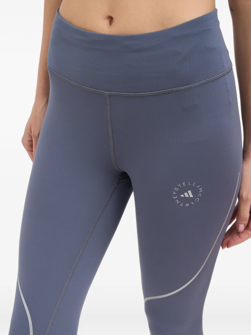 adidas by Stella McCartney Legging met logoprint Blauw