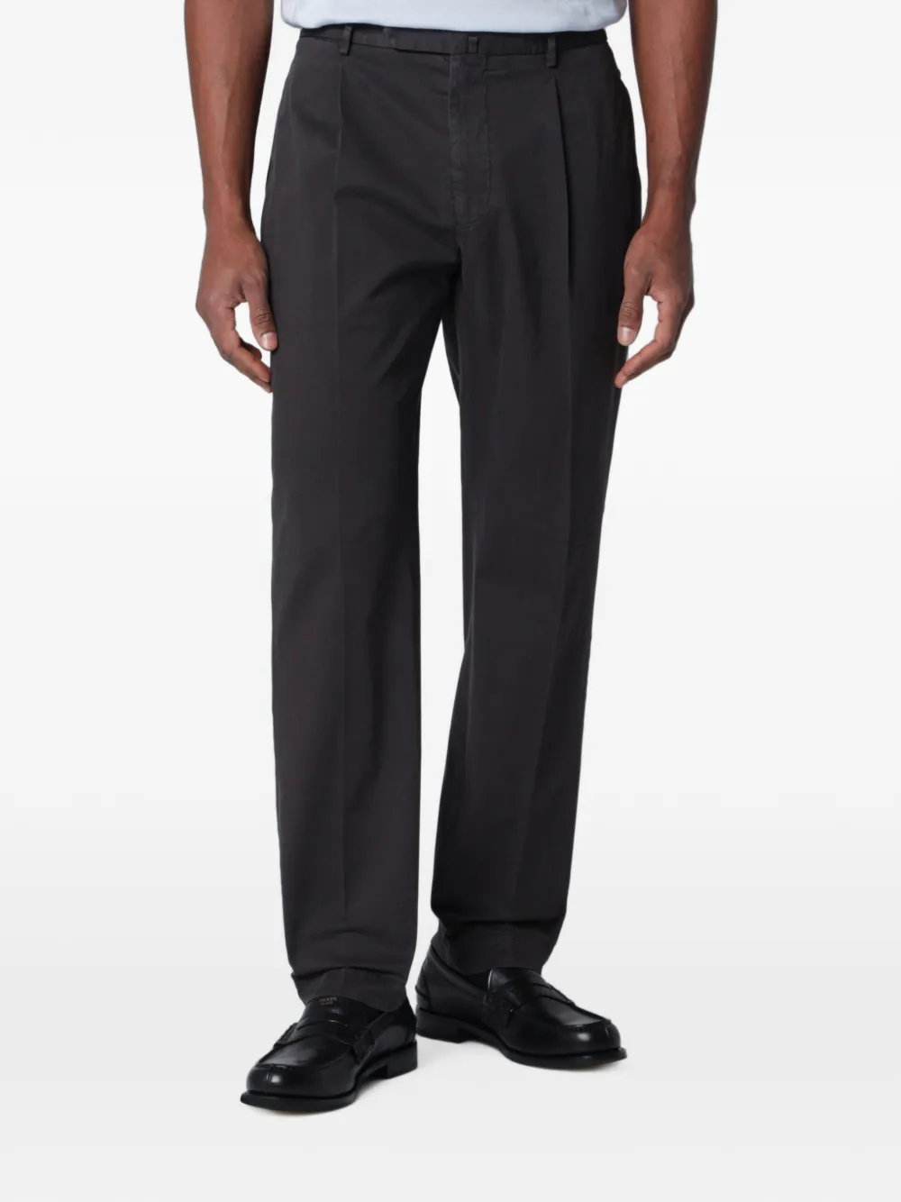 Santaniello pleated straight-leg trousers