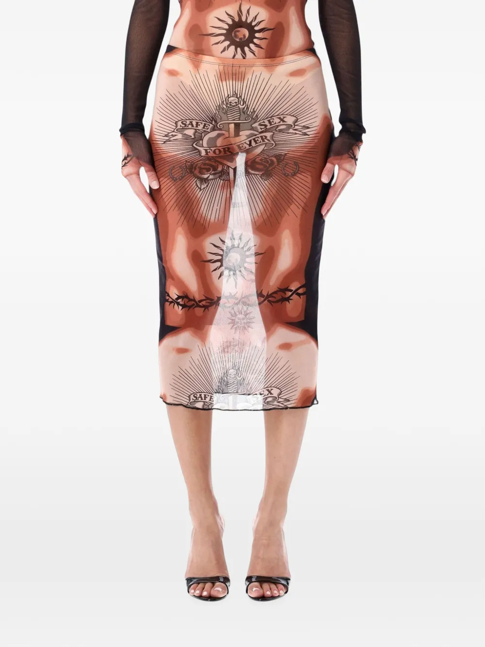 Jean Paul Gaultier Re-Edition – The Safe Sex Tattoo skirt
