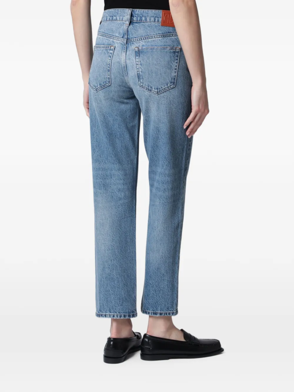 ANINE BING Jeans met gewassen-effect Blauw