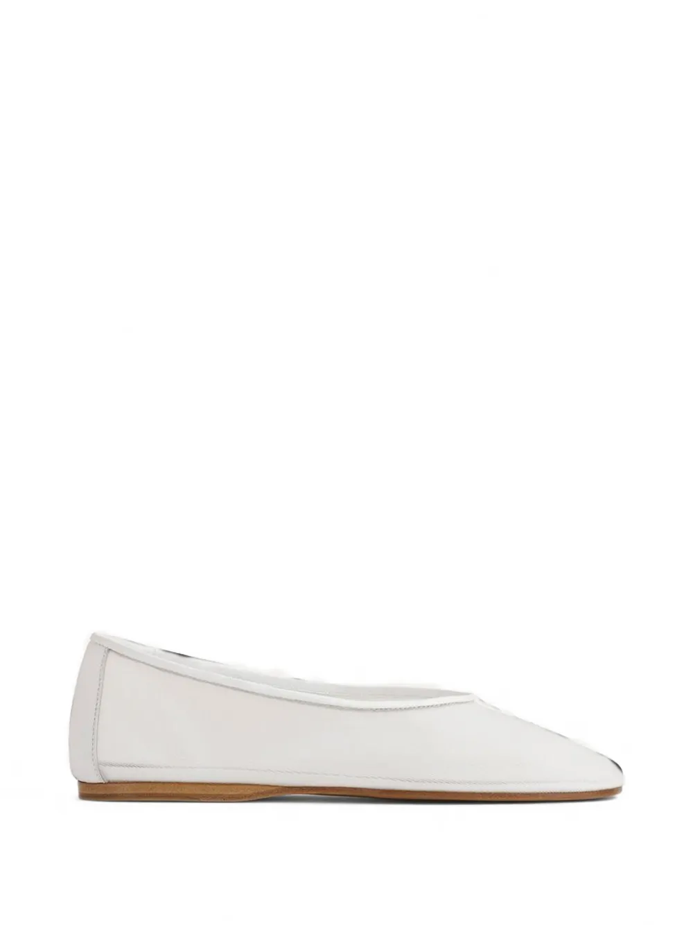Forte Forte tulle ballet flats - Bianco