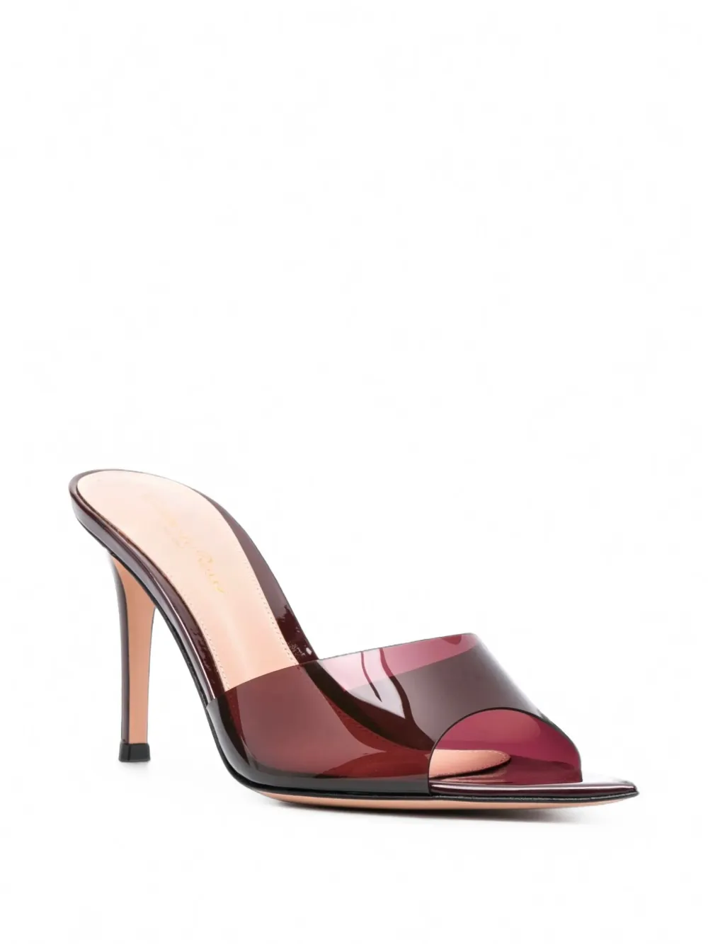 Gianvito Rossi Elle Patent-leather Sandals In Brown