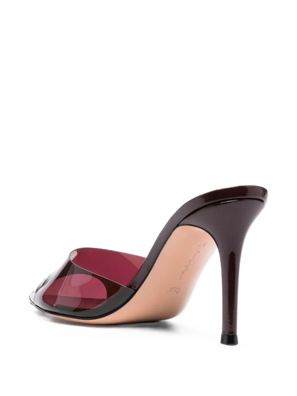 Gianvito Rossi Elle patent-leather sandals Rood