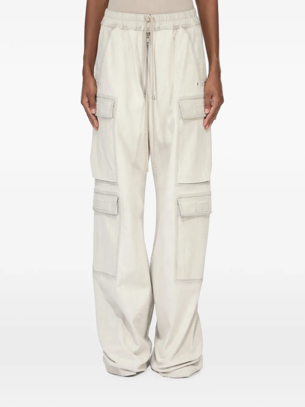 Rick Owens DRKSHDW pantalon Double Cargo Jumbo Belas - Tons neutres