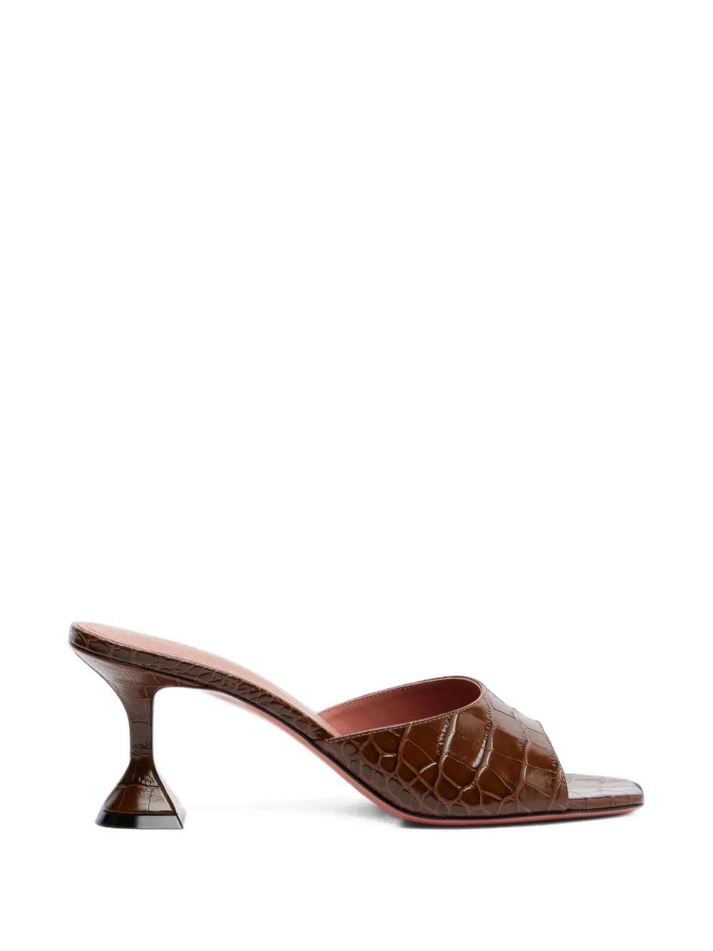 Amina Muaddi Lupita croc-effect sandals