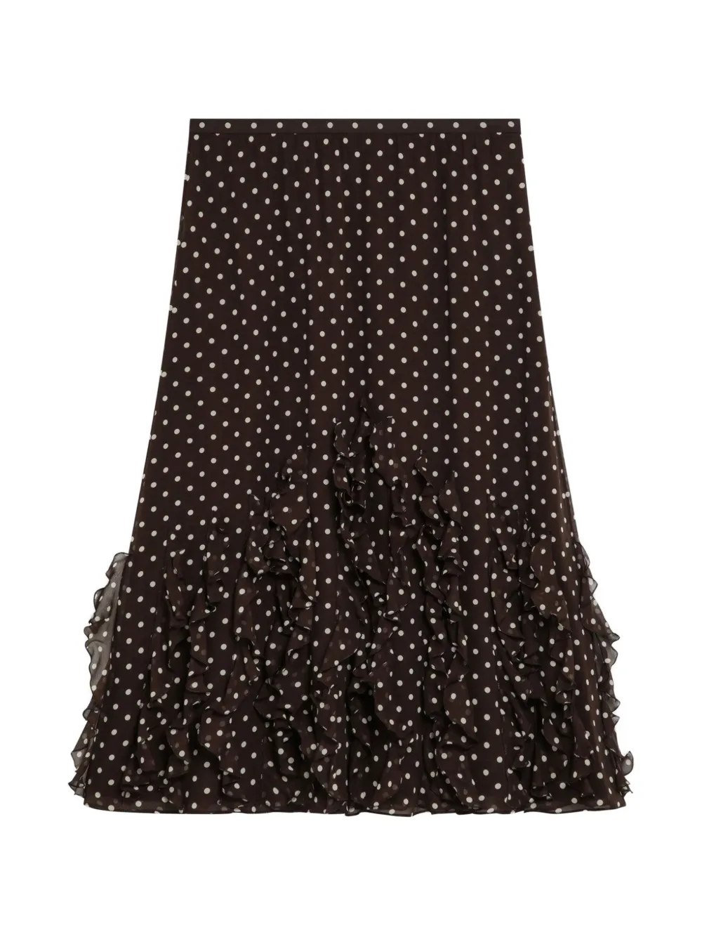 Valentino Garavani polka-dot ruffled skirt Bruin
