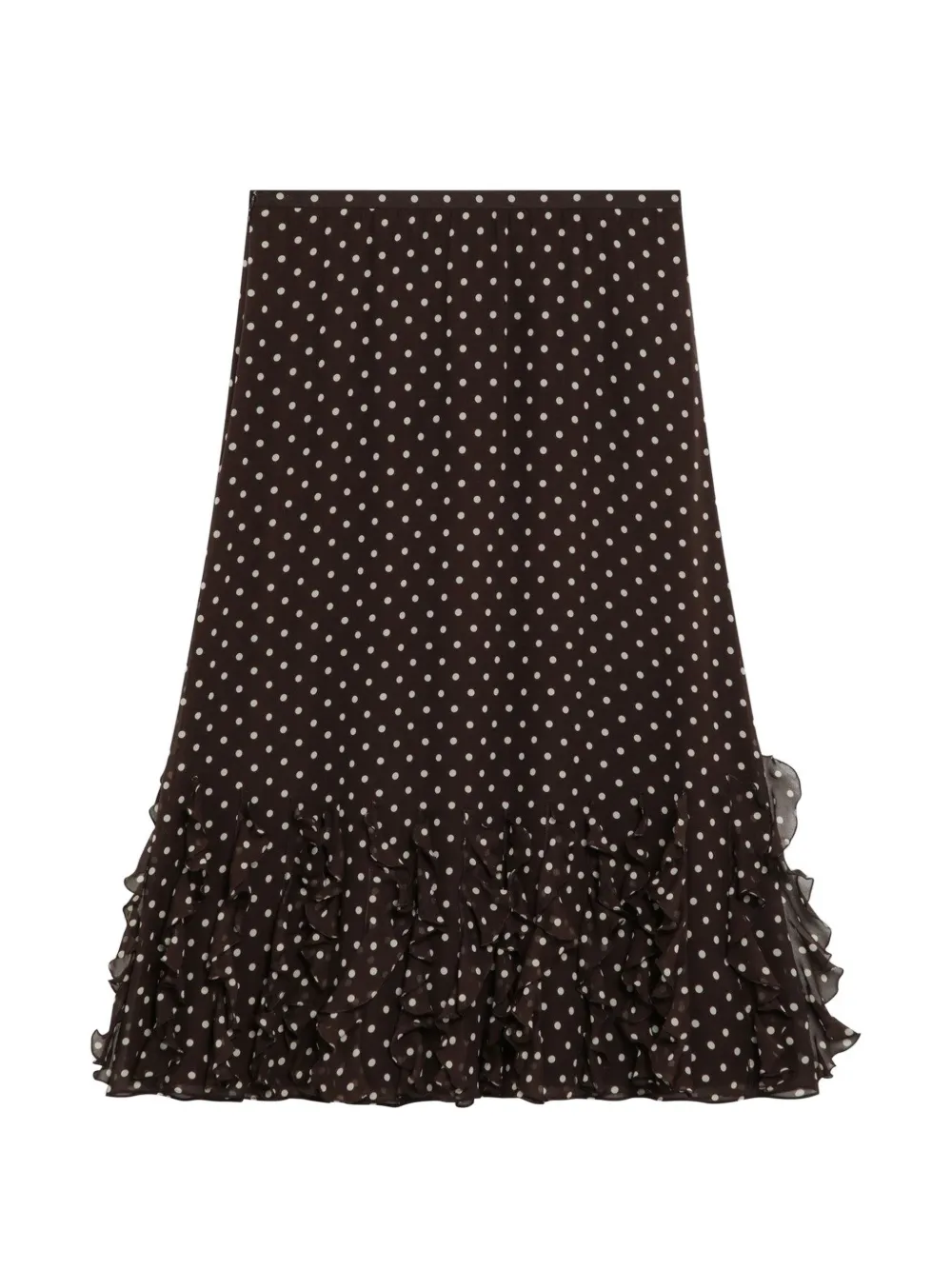 Valentino Garavani polka-dot ruffled skirt Bruin