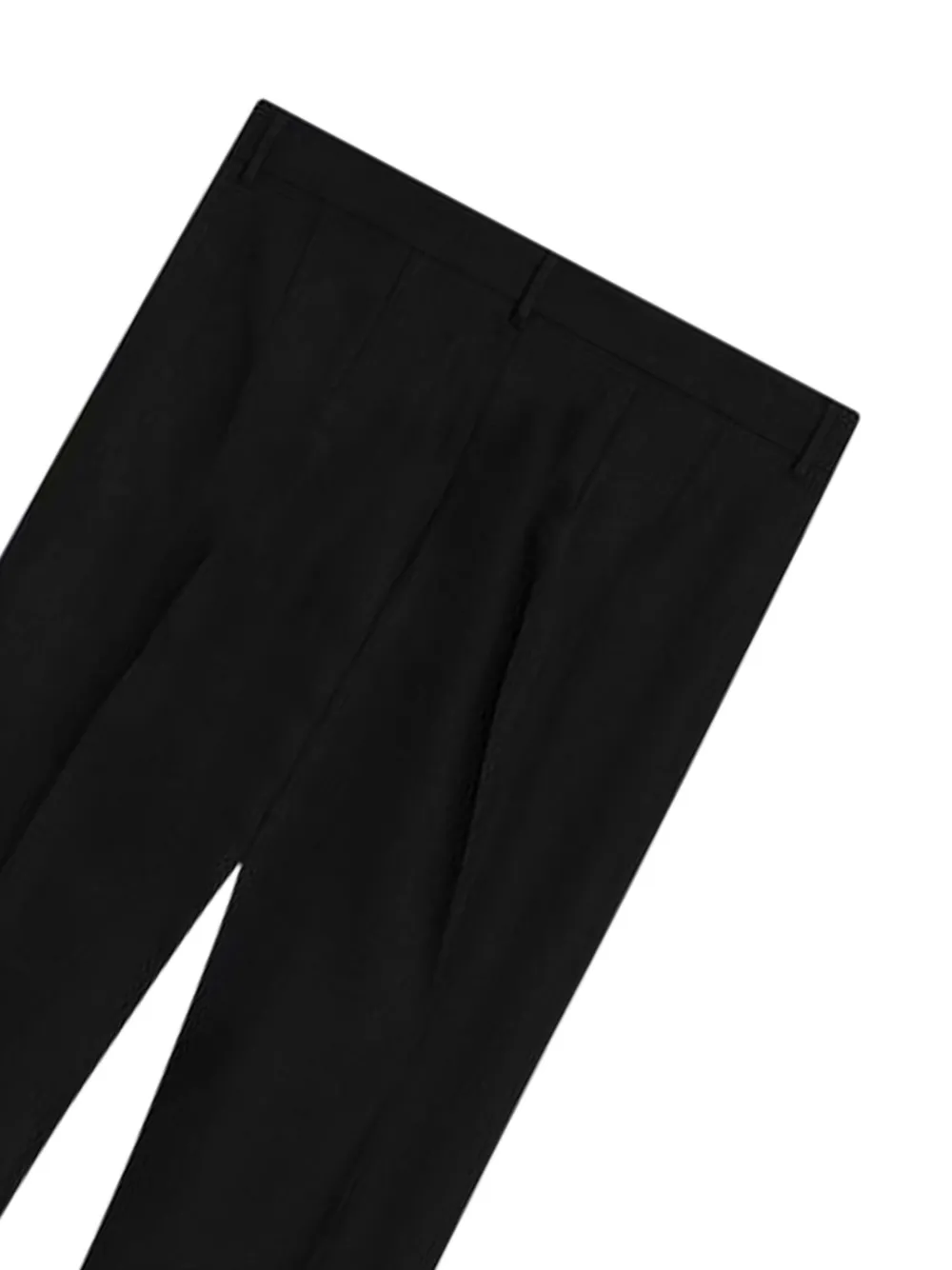 'S Max Mara Straight plooibroek Zwart