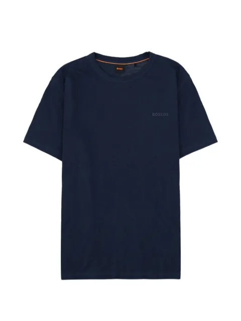 BOSS cotton-jersey T-shirt with logo detail