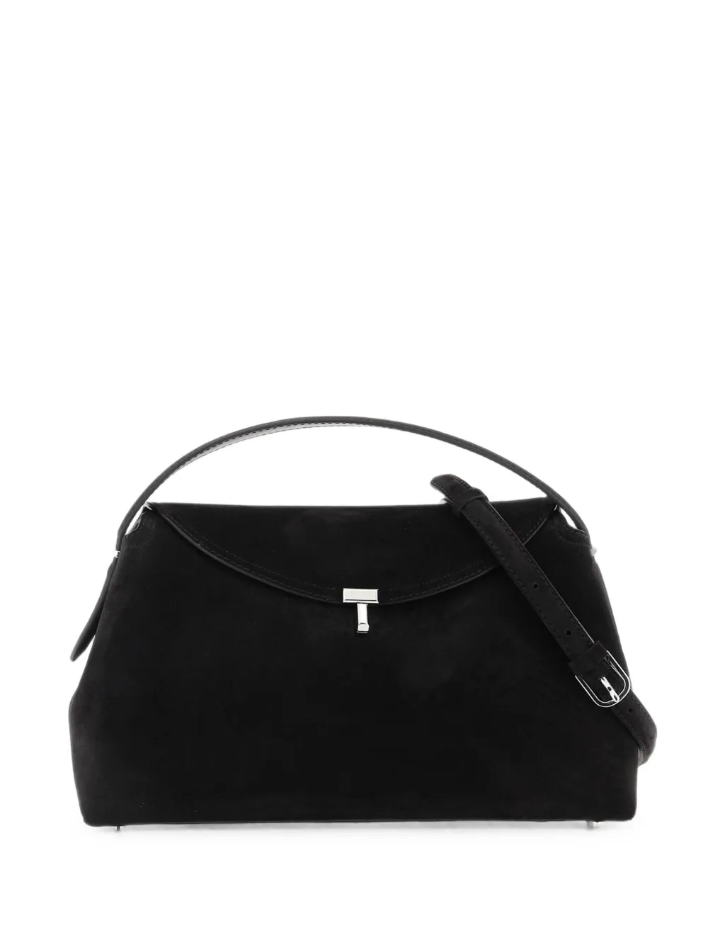 TOTEME T-Lock suede cross body bag