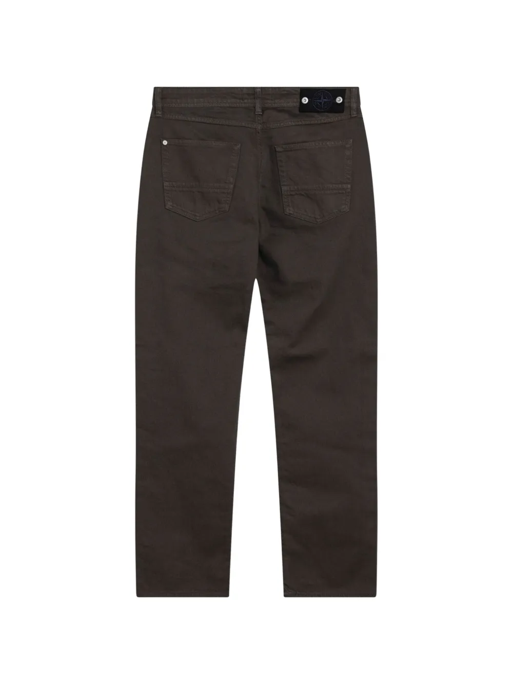 Stone Island logo-patch jeans Bruin