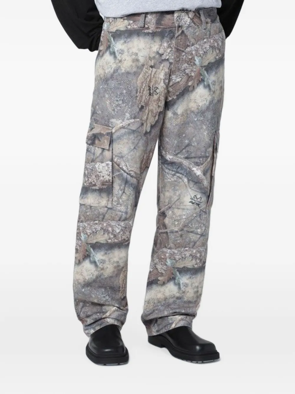 Represent Realtree Camo Cargo Pants In Grey