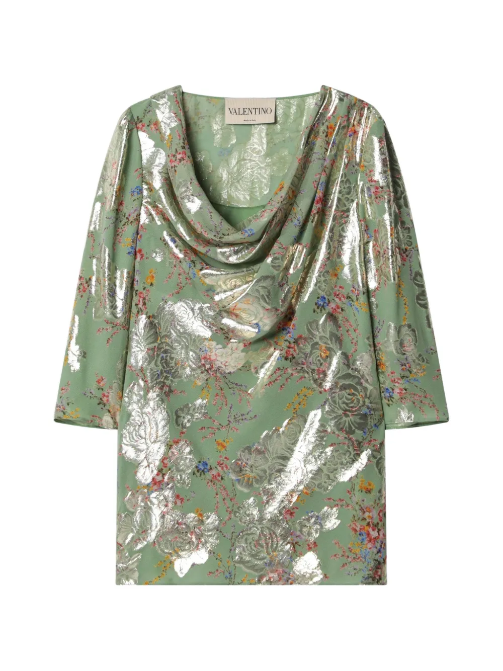 Valentino Garavani floral-print top - Verde