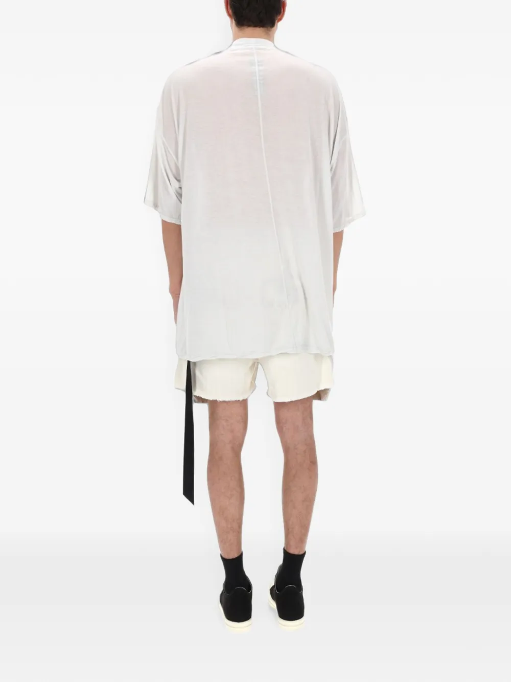 Rick Owens DRKSHDW T-shirt met afwerking Wit