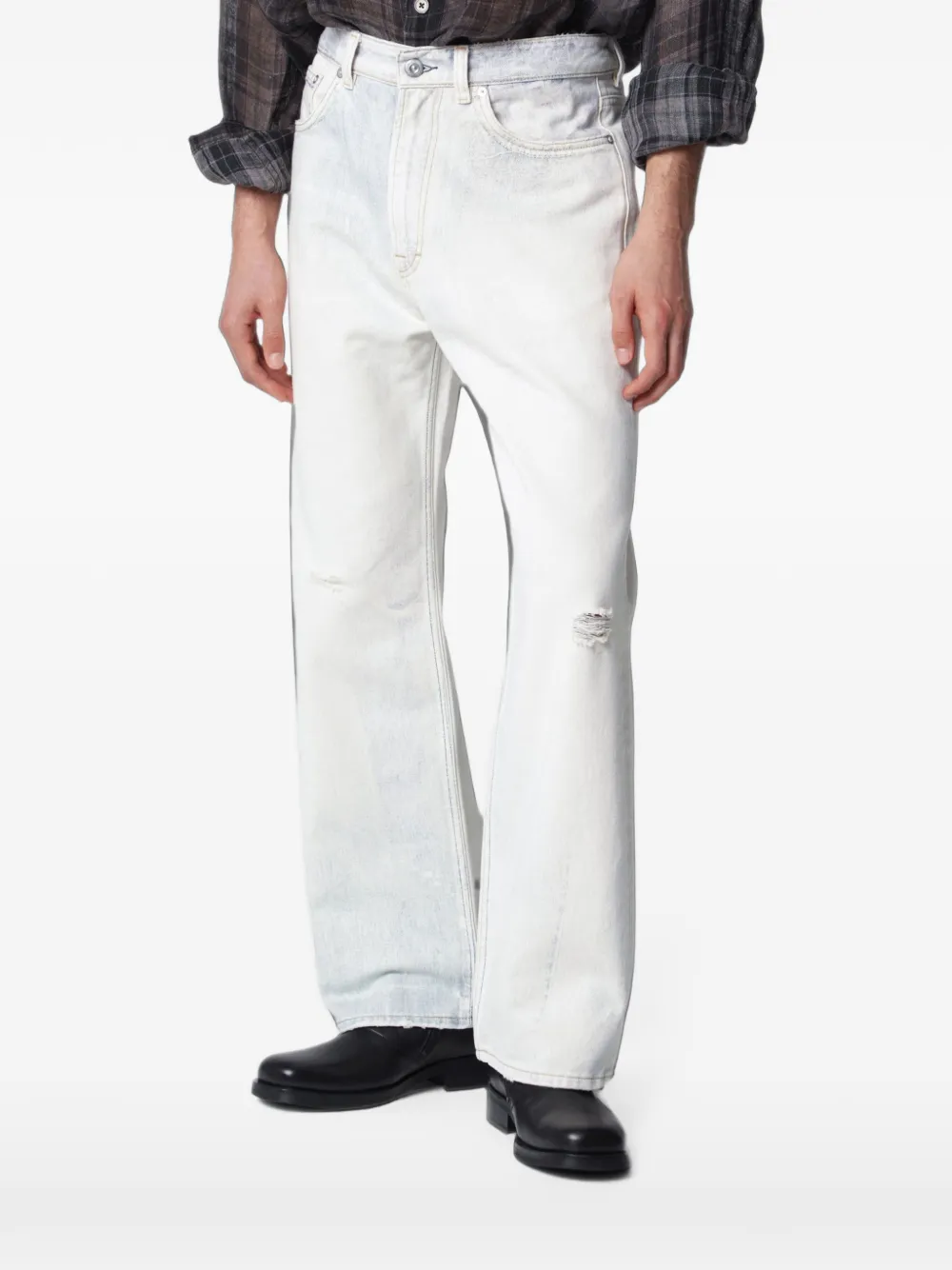 OUR LEGACY Third Cut ruimvallende jeans Wit