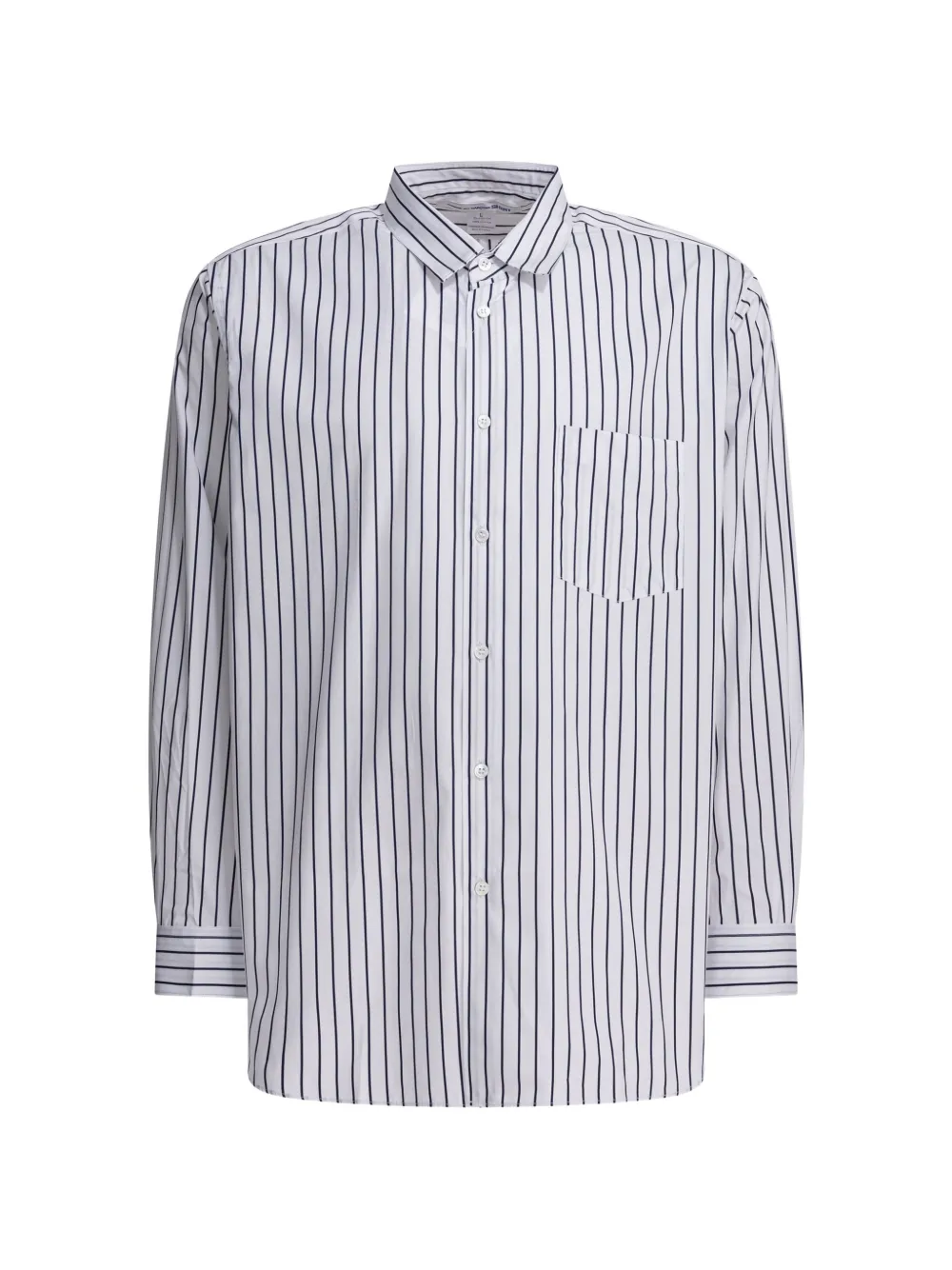Comme Des Garçons striped-pattern pocket-detail shirt