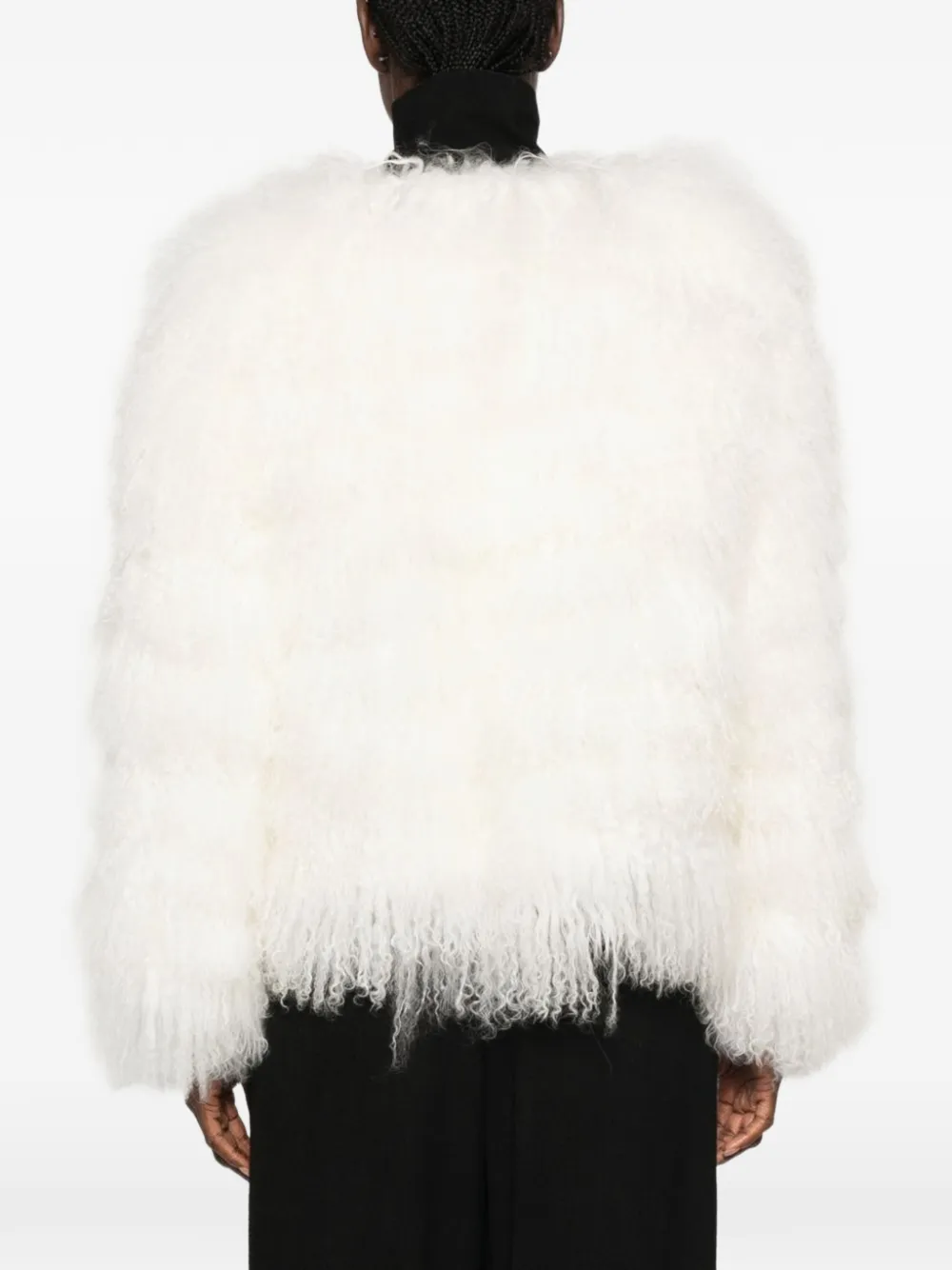 Ermanno Scervino Jack van imitatiebont met ronde hals Wit