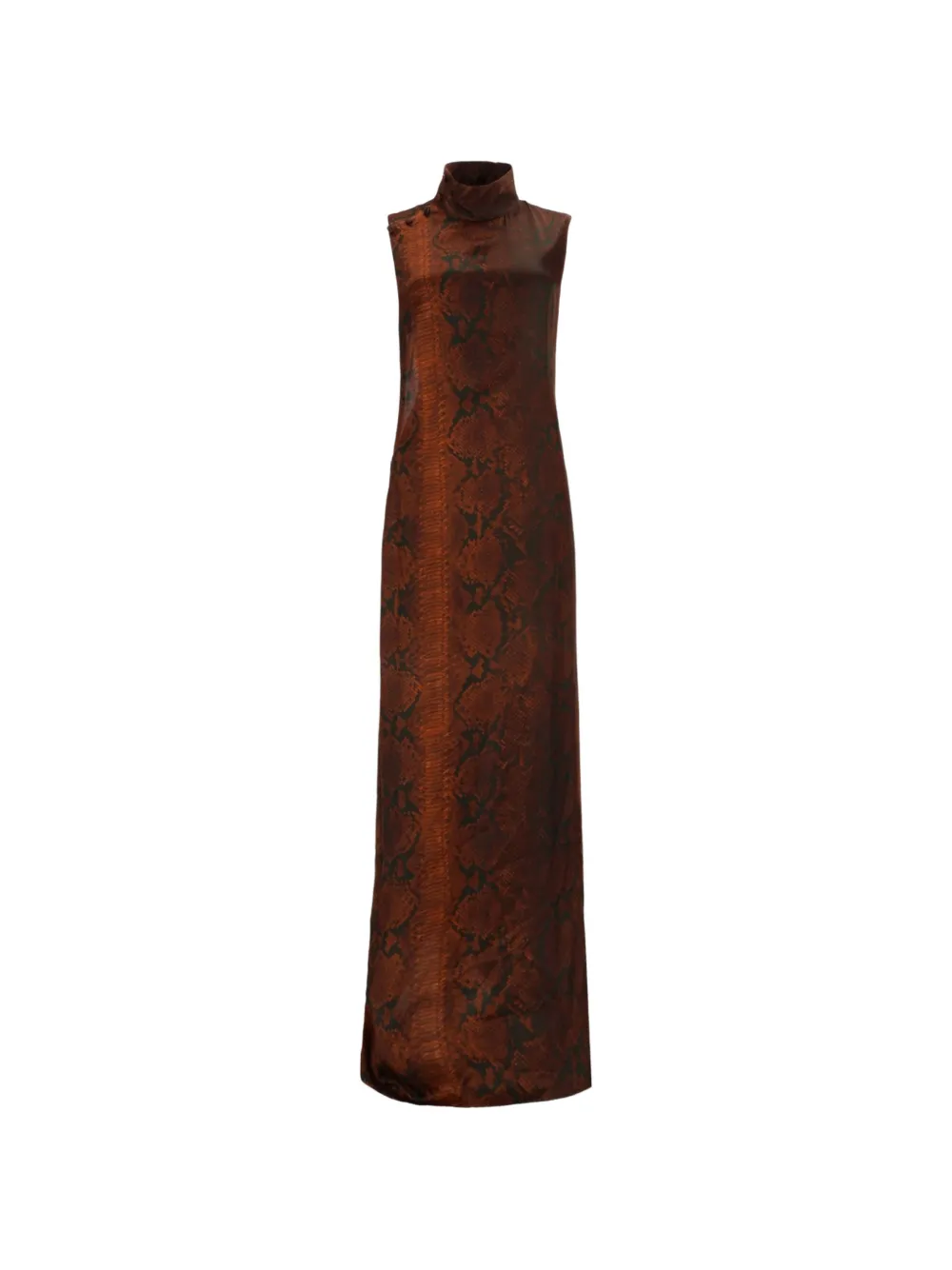 Jean Paul Gaultier python-print cut-out dress