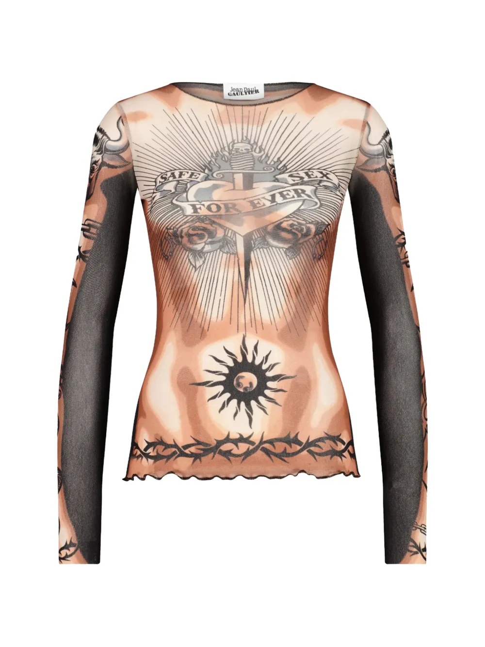 Jean Paul Gaultier re-edition - The Safe Sex Tattoo top