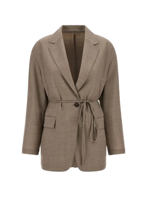 Brunello Cucinelli belted wool jacket
