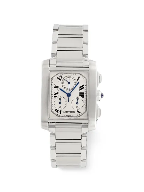 Cartier Tank Française Chronofactor 28mm watch