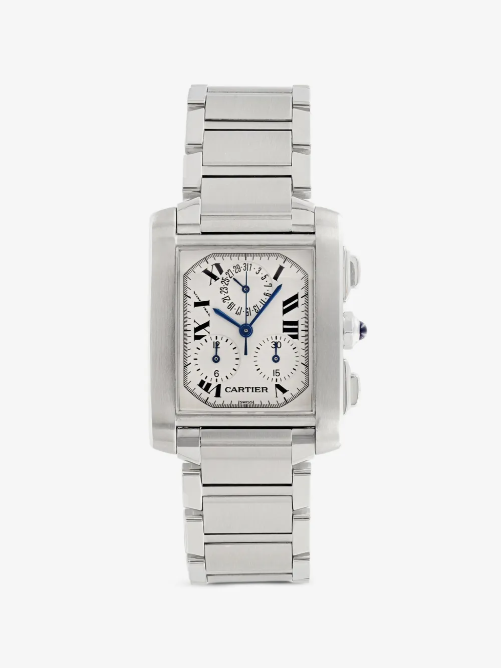 Cartier Tank Française Chronofactor 28 mm horloge | Eén maat