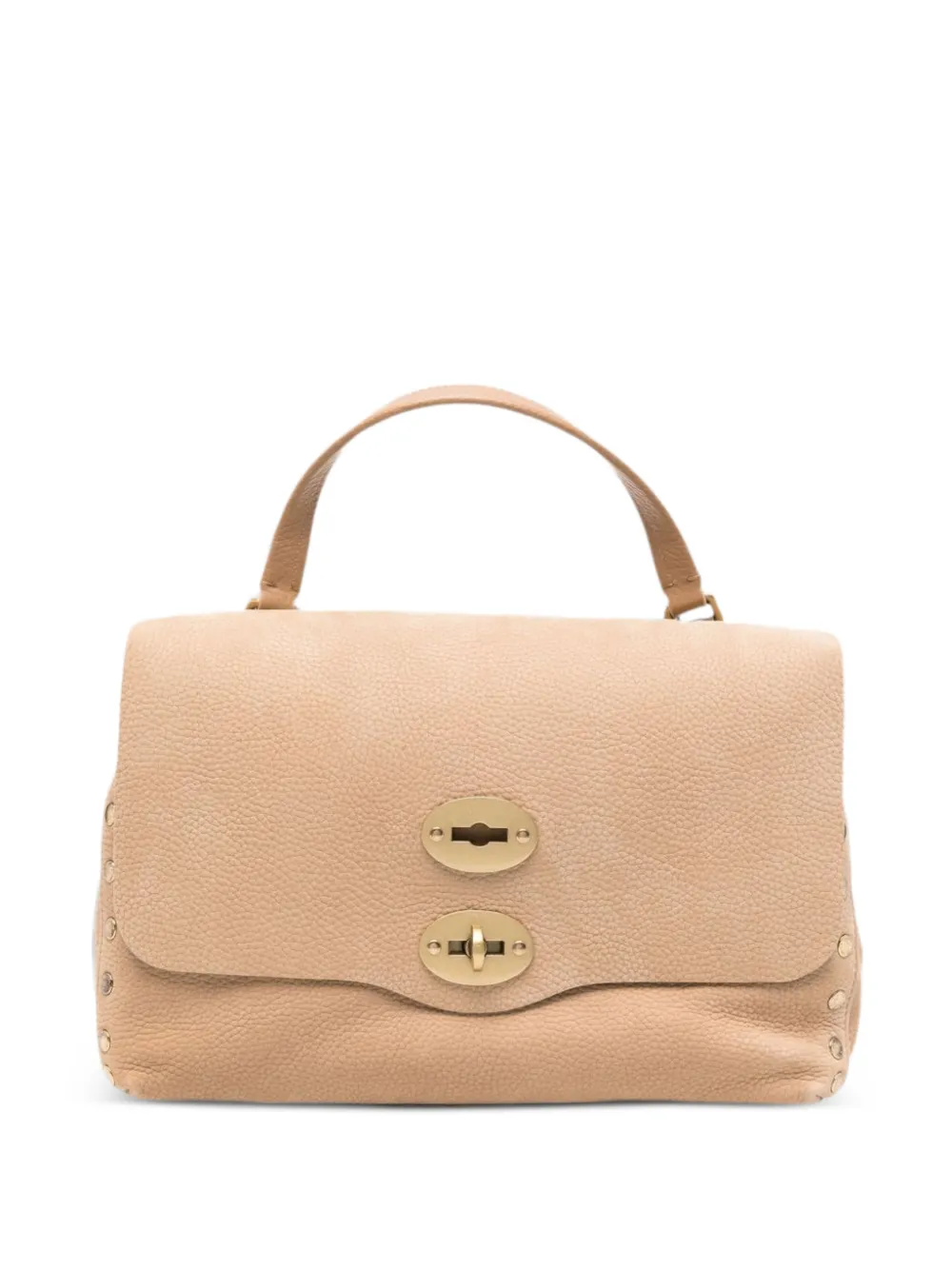 Zanellato Postina Jones leren shopper Beige