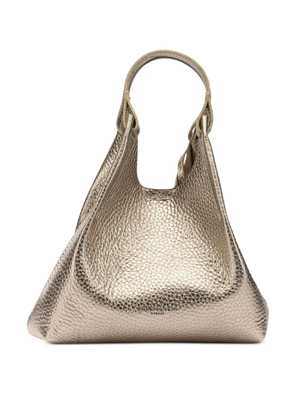 GIANNI CHIARINI metallic-effect leather tote bag