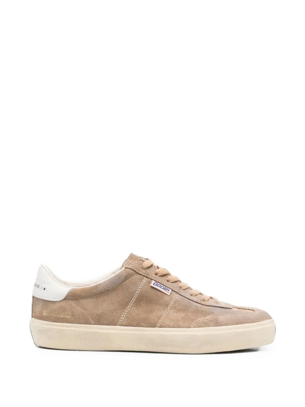 Golden Goose Soul Star in camel-colored suede with white leather heels tab and tongue - men - Calf Leather/Polyurethane/Cotton/Viscose/Polyester/...