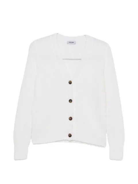 Base Milano V-neck wool cardigan