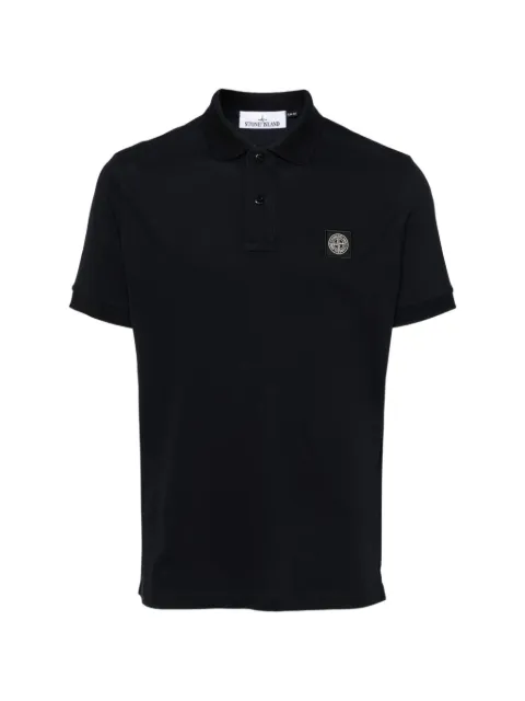 Stone Island Polo slim in piqué di cotone