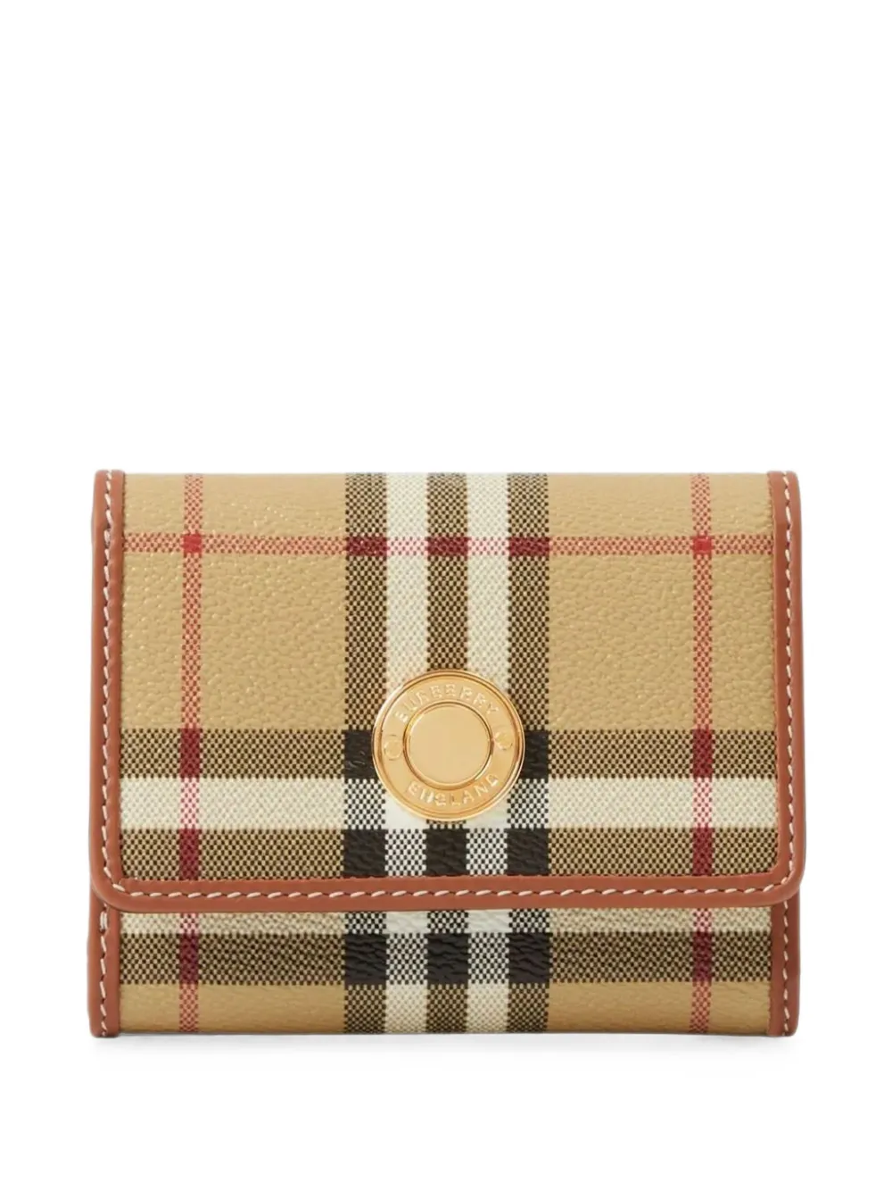 Burberry small Check folding wallet - Toni neutri