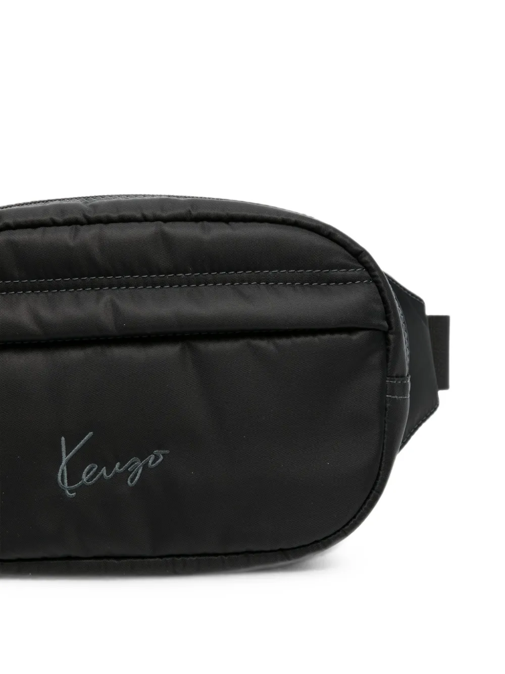 Kenzo logo-embroidered belt bag Zwart
