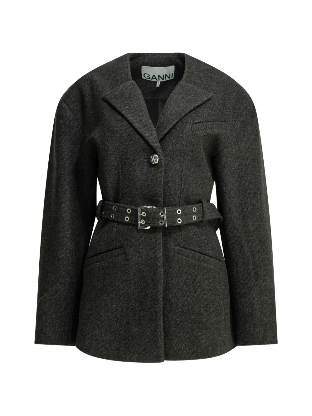 GANNI jacket in grey wool