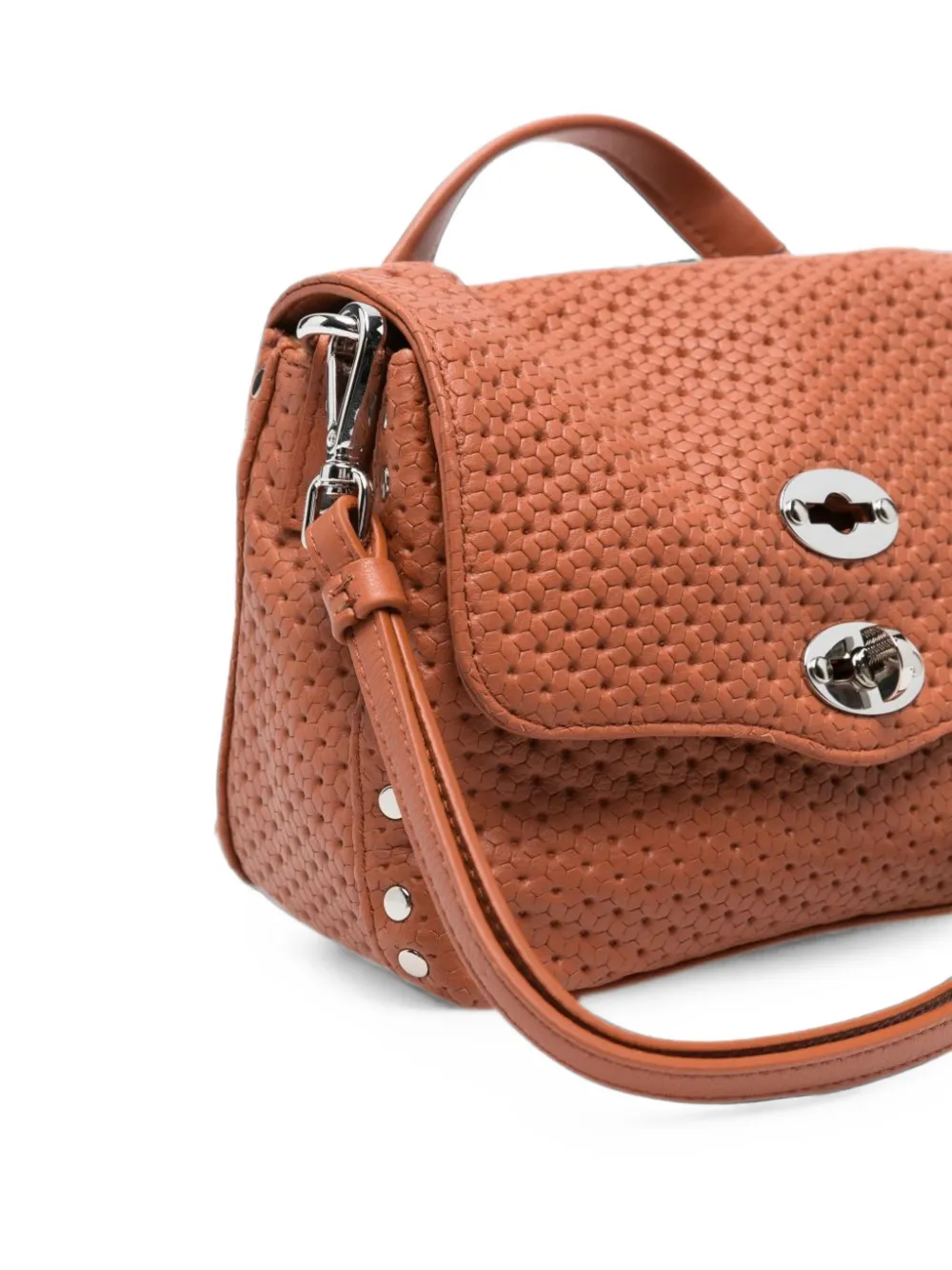 Zanellato Baby Postina Casa Venissa geweven leren shopper Bruin