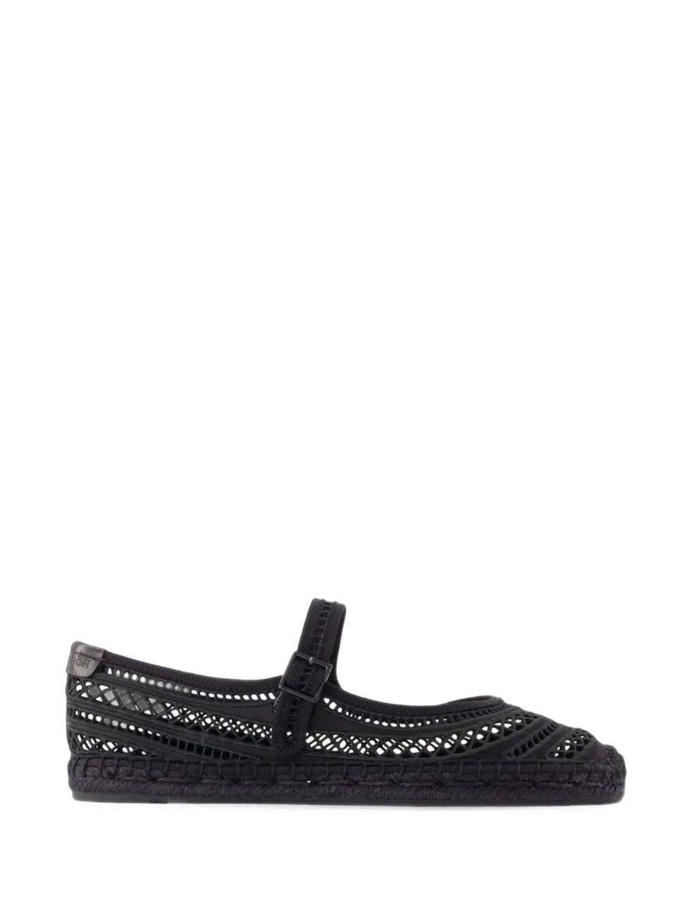 Tory Burch espadrilles mary jane à design ouvert - Noir Tory Burch espadrilles mary jane à design ouvert - Noir