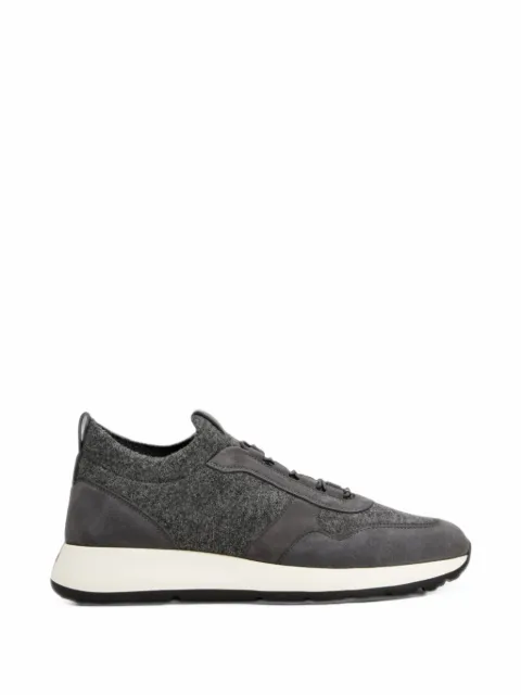 Tod's Red Dot sneakers in pashmy suede and knit