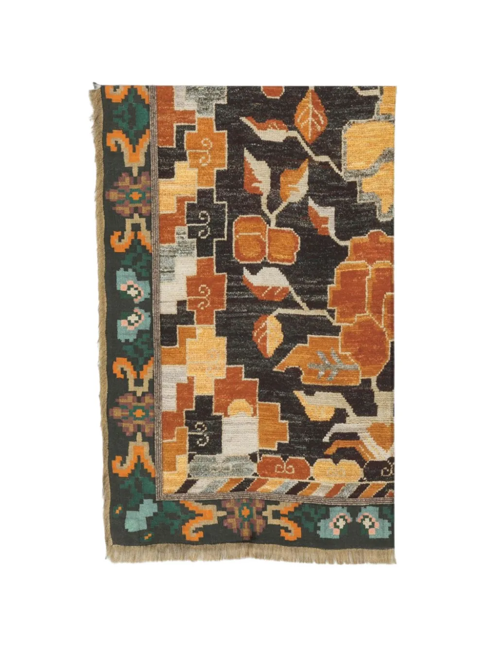 Pierre-Louis Mascia printed frayed scarf