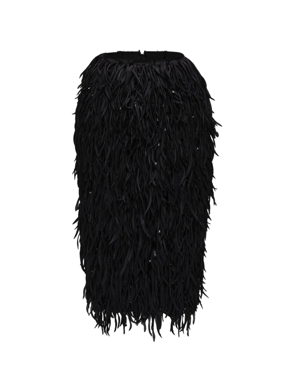 Magda Butrym sequin-embellished fringed skirt - Noir Magda Butrym sequin-embellished fringed skirt - Noir