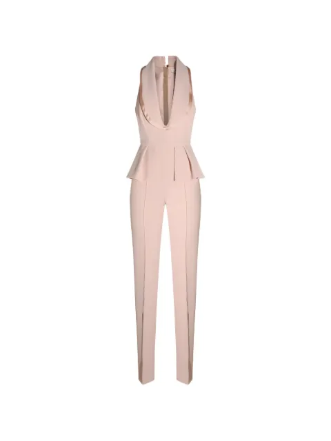 Elisabetta Franchi jumpsuit con peplum en la cintura