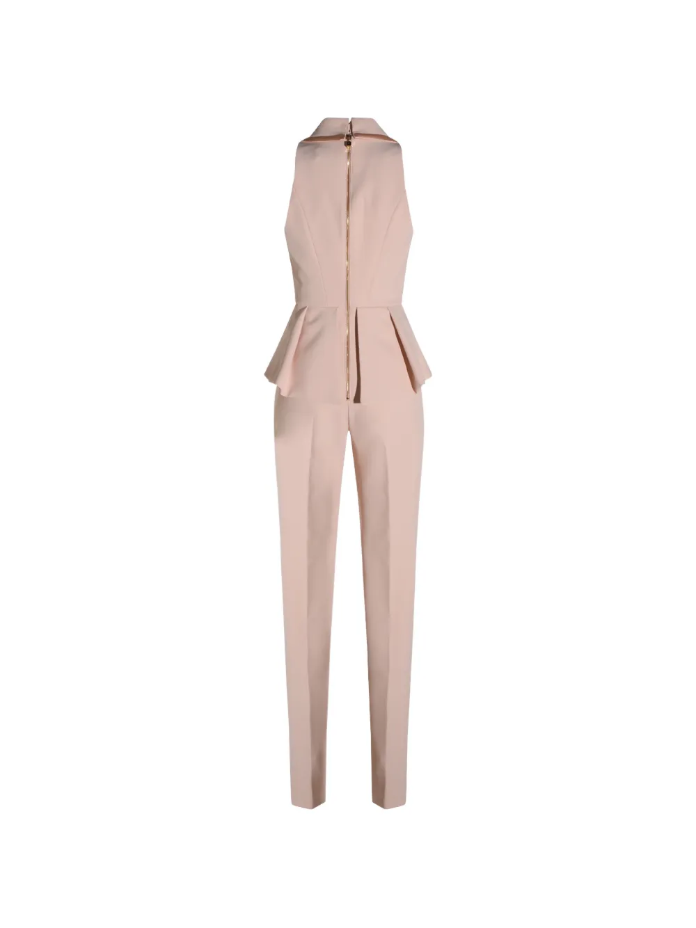 Elisabetta Franchi Jumpsuit met peplum-taille Roze
