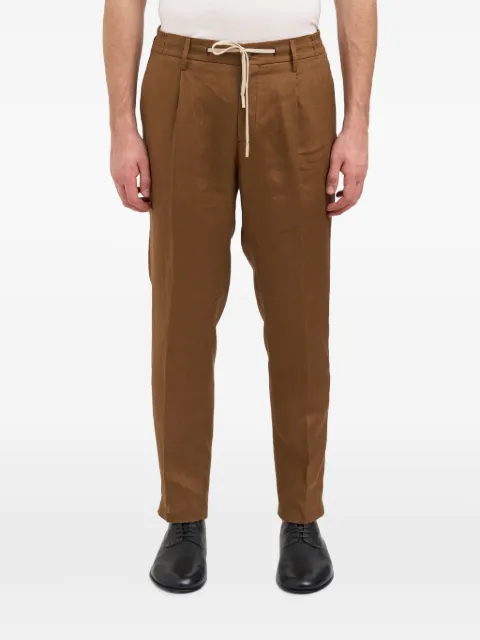 Daniele Alessandrini pleated drawstring-fastening trousers
