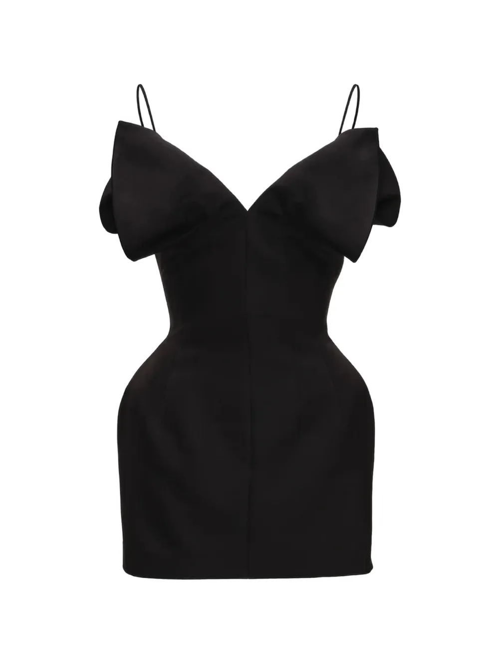 Magda Butrym V-neck corset mini dress - Noir Magda Butrym V-neck corset mini dress - Noir