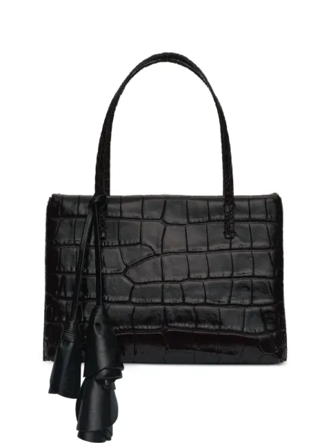 Magda Butrym Barbara croc-effect floral-pendant tote bag