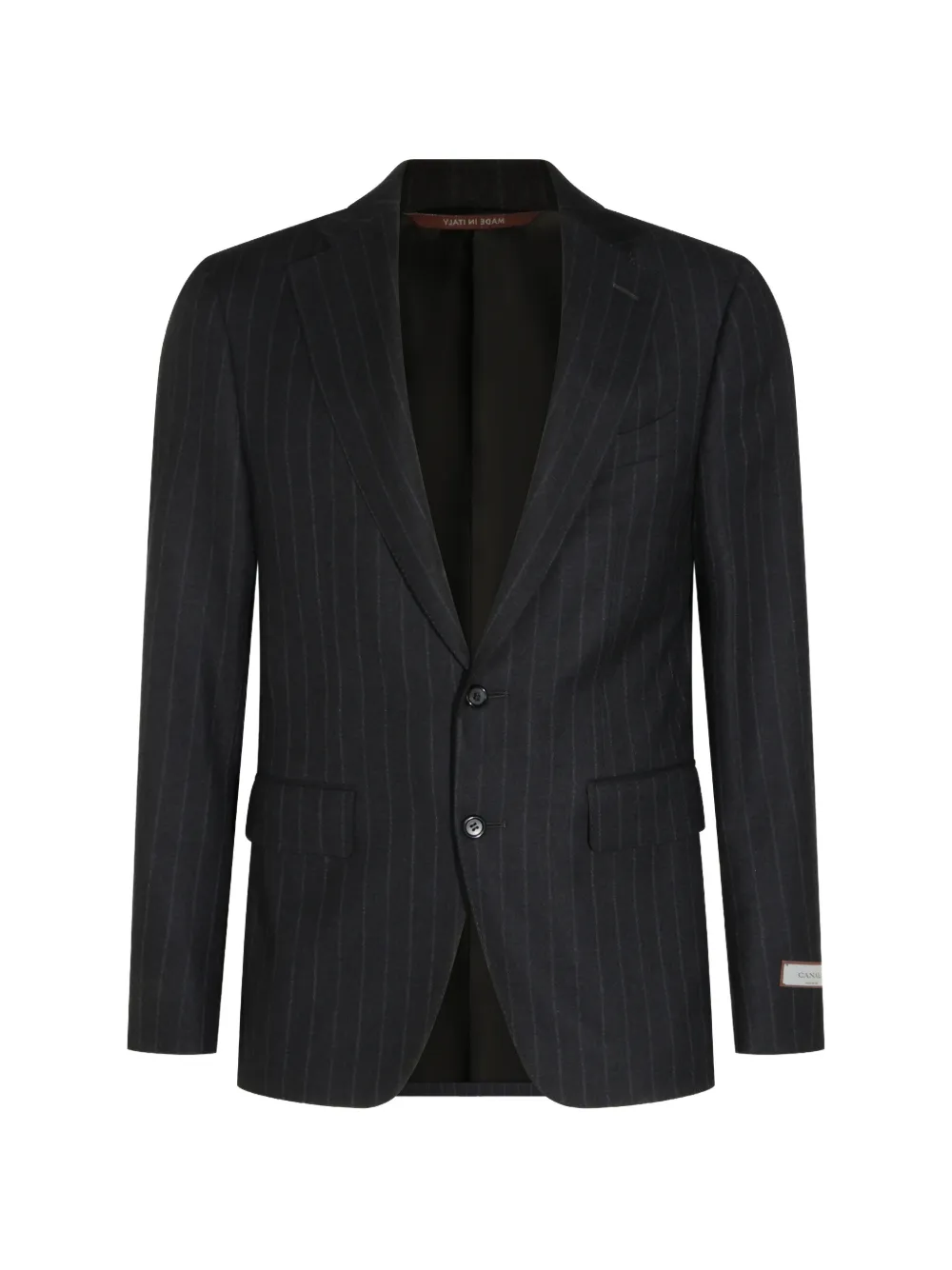 Canali Pak met krijtstreep Grijs
