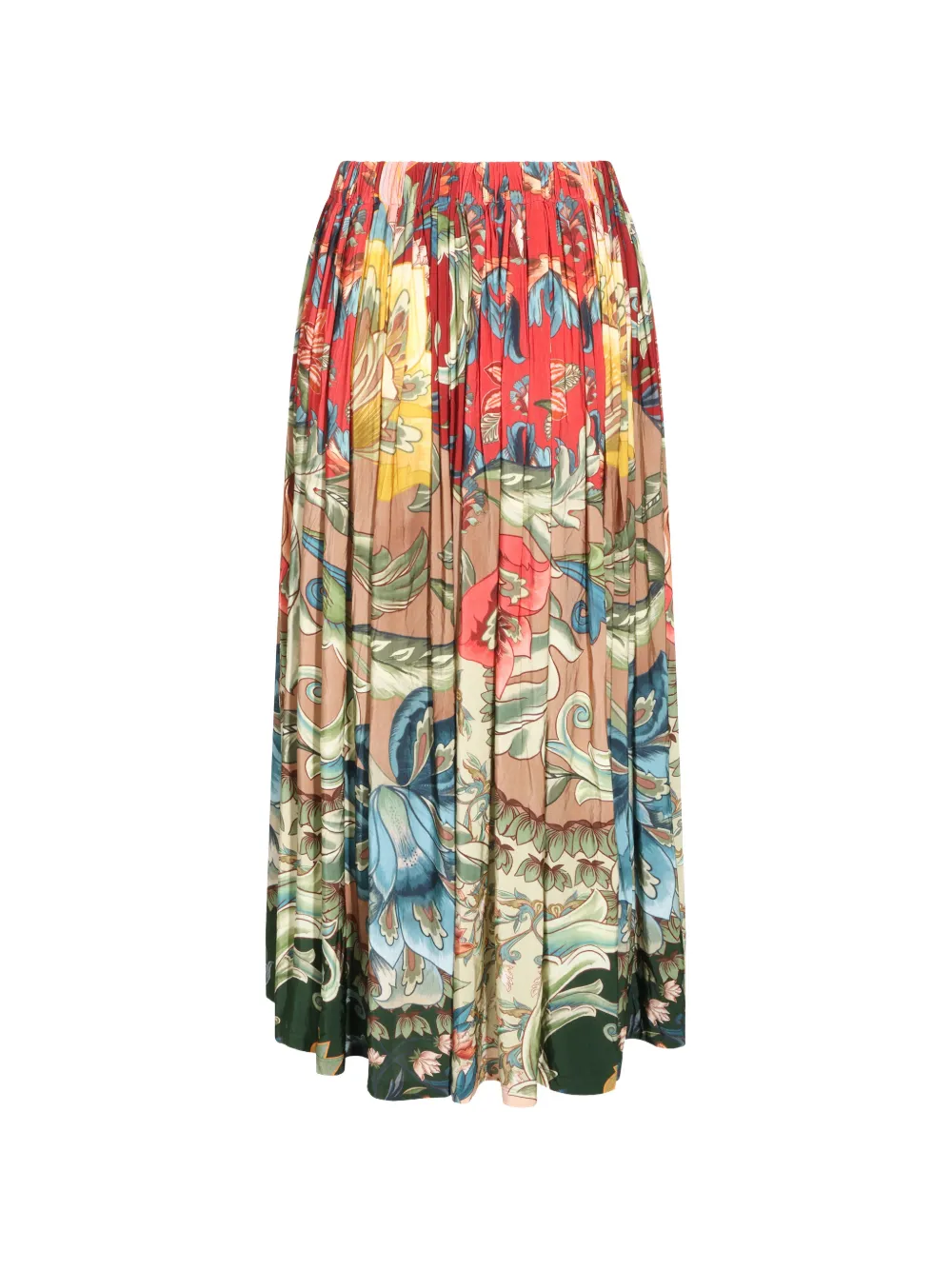 FARM Rio Lunar Boho midi-plooirok Rood