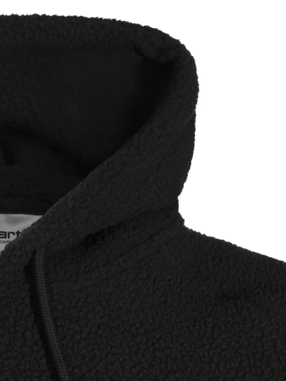 Carhartt WIP Limn C fleece hoodie met borduurwerk Zwart