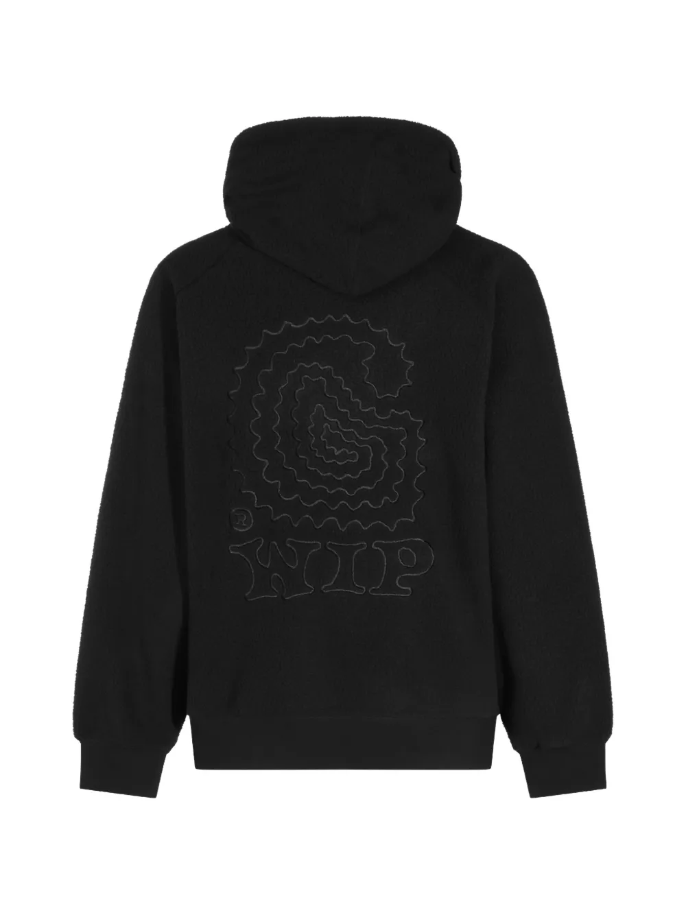 Carhartt WIP Limn C fleece hoodie met borduurwerk Zwart